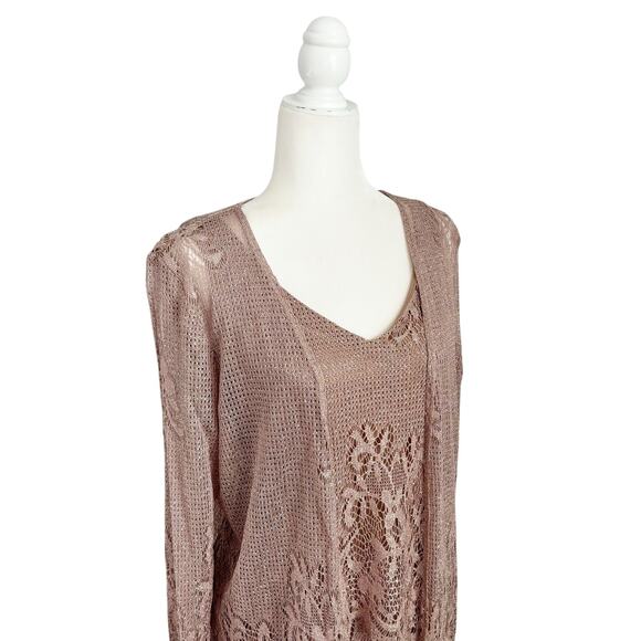 Vintage Blushe Impressions Sleeveless Maxi Dress and Jacket 12 - Picture 4 of 13